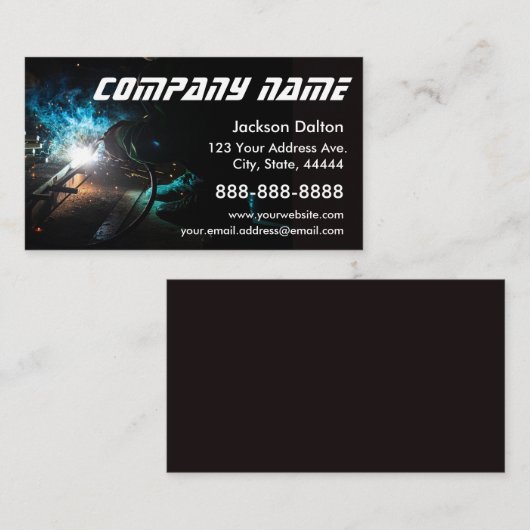 溶接Sparks名刺 名刺 (正面/裏面)