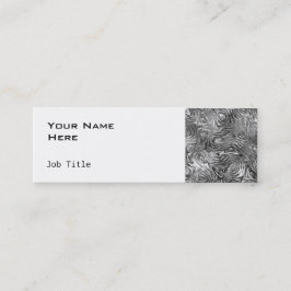 溶融した名刺のサイドのスキニーホワイト スキニー名刺