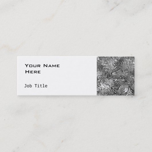 溶融した名刺のサイドのスキニーホワイト スキニー名刺 (正面)