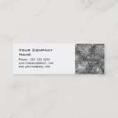 溶融した名刺のサイドのスキニーホワイト スキニー名刺 (裏面)