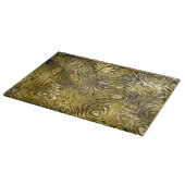 溶融した「金ゴールド」切削ボード カッティングボード (角)