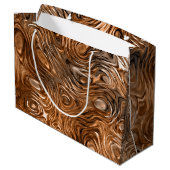 溶融した「銅」プリント抱き枕 ラージペーパーバッグ (裏面アングル)