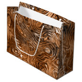 溶融した「銅」プリント抱き枕 ラージペーパーバッグ (正面アングル)