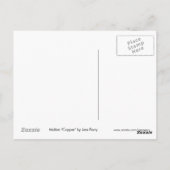 溶融した「銅」プリント葉書 ポストカード (裏面)