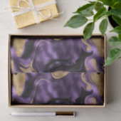 溶融エレガント紫および金箔誕生日 薄葉紙 (ギフト)