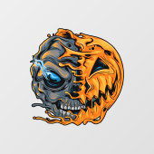 溶融カボチャスカル ウィンドウサイン (シート)