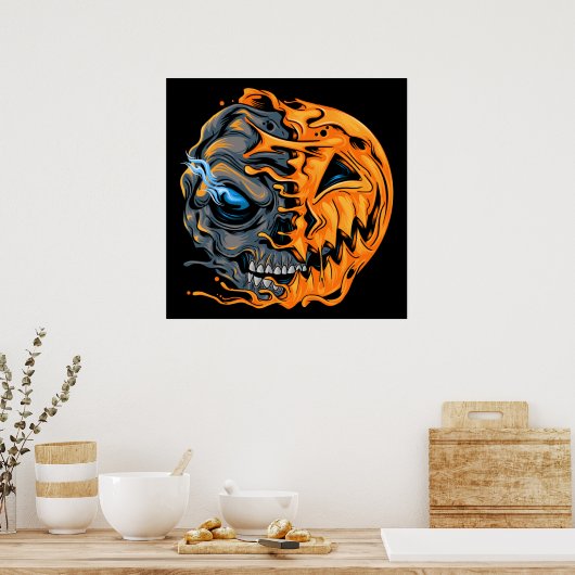 溶融カボチャスカル ポスター (キッチン)