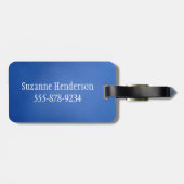 溶融ガラス風アートモノグラム ブルーズ ラゲッジタグ (裏面横)