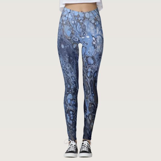 溶融クレヨンシリーズ – アクリルの注ぎ目 レギンス (正面)