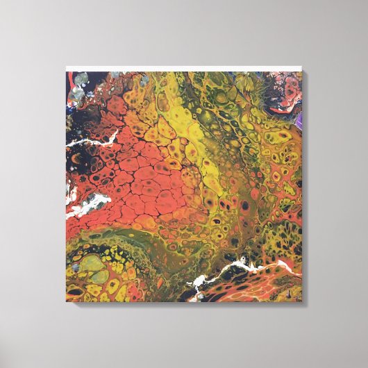 溶融クレヨンシリーズ – ドライランド キャンバスプリント (正面)