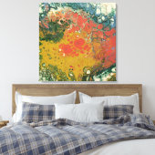 溶融クレヨンシリーズ – 溶岩の流れ キャンバスプリント (インサイチュ (寝室))