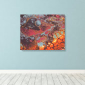 溶融クレヨンシリーズ – 溶岩ビーチ キャンバスプリント (インサイチュ (ウッドフロア))