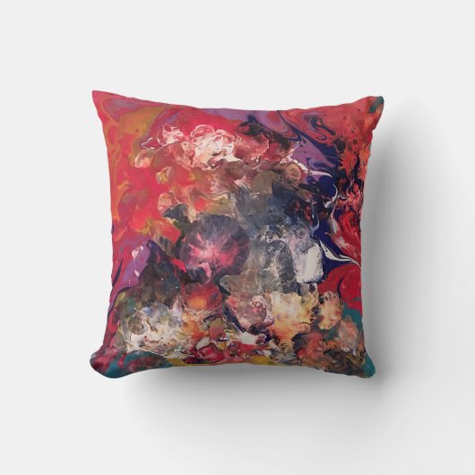 溶融クレヨン系。～としてアクリルを注ぐ クッション (正面)