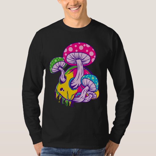 溶融サイケデリックスカル Tシャツ (正面)