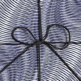 溶融シルバーエフェクトモイストライプレトリップ（幻覚体験）のような抽象芸術 ラッピングペーパー