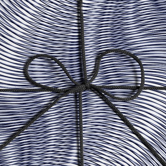 溶融シルバーエフェクトモイストライプレトリップ(幻覚体験)のような抽象芸術 ラッピングペーパー