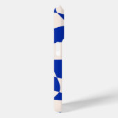 溶融スマイル絵文字(青市松模様に) Case-Mate iPhoneケース (裏面 / 右)