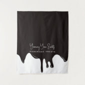 溶融チョコレートビジネステーブルランナーのバナー タペストリー (正面)