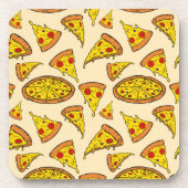 溶融チーズピザパターン コースター (正面)