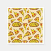 溶融チーズピザパターン スタンダードカクテルナプキン (正面)