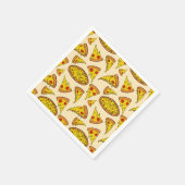 溶融チーズピザパターン スタンダードカクテルナプキン (角)
