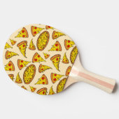 溶融チーズピザパターン 卓球ラケット (横)