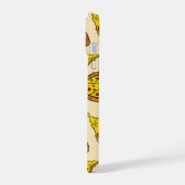 溶融チーズピザパターン iPhone 15ケース (左側面)