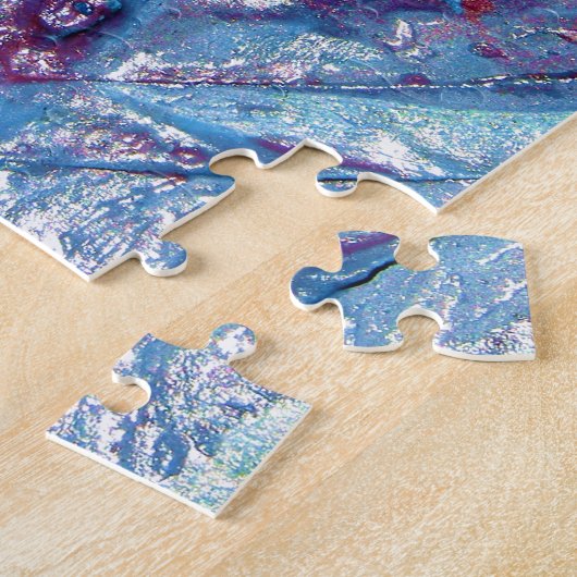 溶融ハート ジグソーパズル (側面)