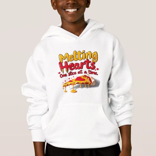 溶融ハート、一度に1スライスTシャツ (正面)