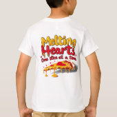 溶融ハート、一度に1スライスTシャツ Tシャツ (裏面)