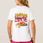 溶融ハート、一度に1スライスTシャツ Tシャツ (裏面)