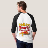 溶融ハート、一度に1スライスTシャツ Tシャツ (裏面フル)