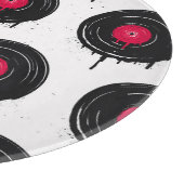 溶融ビニールのレコード芸術的、パターン。 カッティングボード (角)