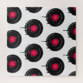 溶融ビニールのレコード芸術的、パターン。 ジグソーパズル (横)