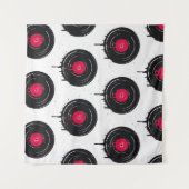 溶融ビニールのレコード芸術的、パターン。 タペストリー (正面(横))