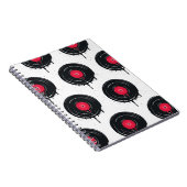 溶融ビニールのレコード芸術的、パターン。 ノートブック (右側)