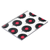 溶融ビニールのレコード芸術的、パターン。 ノートブック (左側)