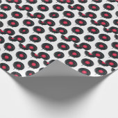 溶融ビニールのレコード芸術的、パターン。 ラッピングペーパー (角)