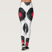 溶融ビニールのレコード芸術的、パターン。 レギンス (裏面)