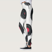 溶融ビニールのレコード芸術的、パターン。 レギンス (左)