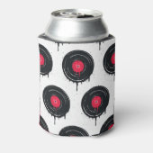 溶融ビニールのレコード芸術的、パターン。 缶クーラー (缶裏面)