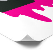 溶融ピンクレトロラジオ ポスター (角)