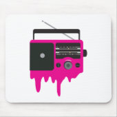 溶融ピンクレトロラジオ マウスパッド (正面)
