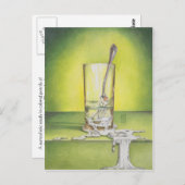 溶融フォーク付きガラス ポストカード (正面/裏面)