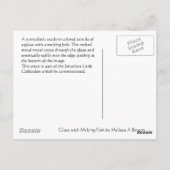 溶融フォーク付きガラス ポストカード (裏面)