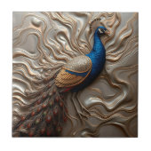 溶融ブロンズ金属華美孔雀威厳のある石 タイル (正面)
