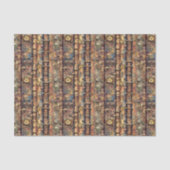 溶融ブロンズ銅金ゴールドBR2デコページのテクスチャ 薄葉紙 (正面)