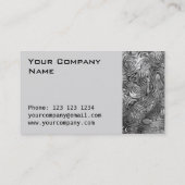 溶融プリント名刺のサイドグレー 名刺 (裏面)