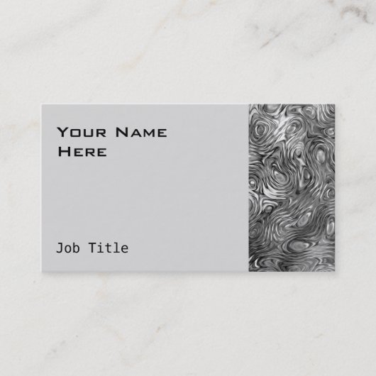 溶融プリント名刺のサイドグレー 名刺 (正面)