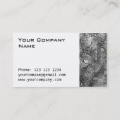 溶融プリント名刺の側面の白 名刺 (裏面)